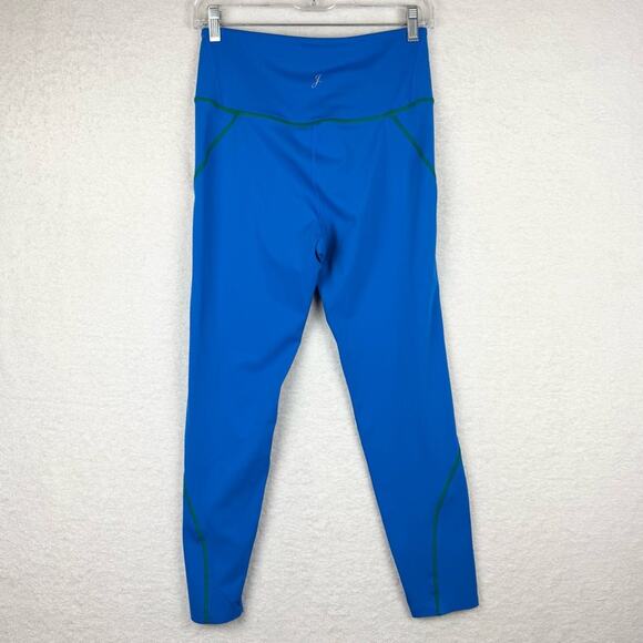 J. Crew Active SleekStretch High-Rise Running Leggings In Vibrant Blue/Green M - Picture 9 of 16